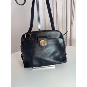 Lodis Isabella Rodeo Crossbody or Shoulder RFID Protected Bag in Smooth Black